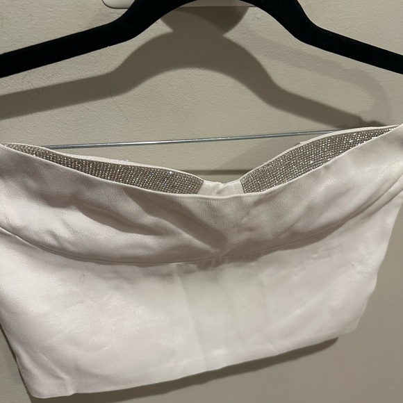 ZARA - SHIMMERY CROP TOP WHITE - REF. 4661/034 - XS-S - Picture 2 of 3